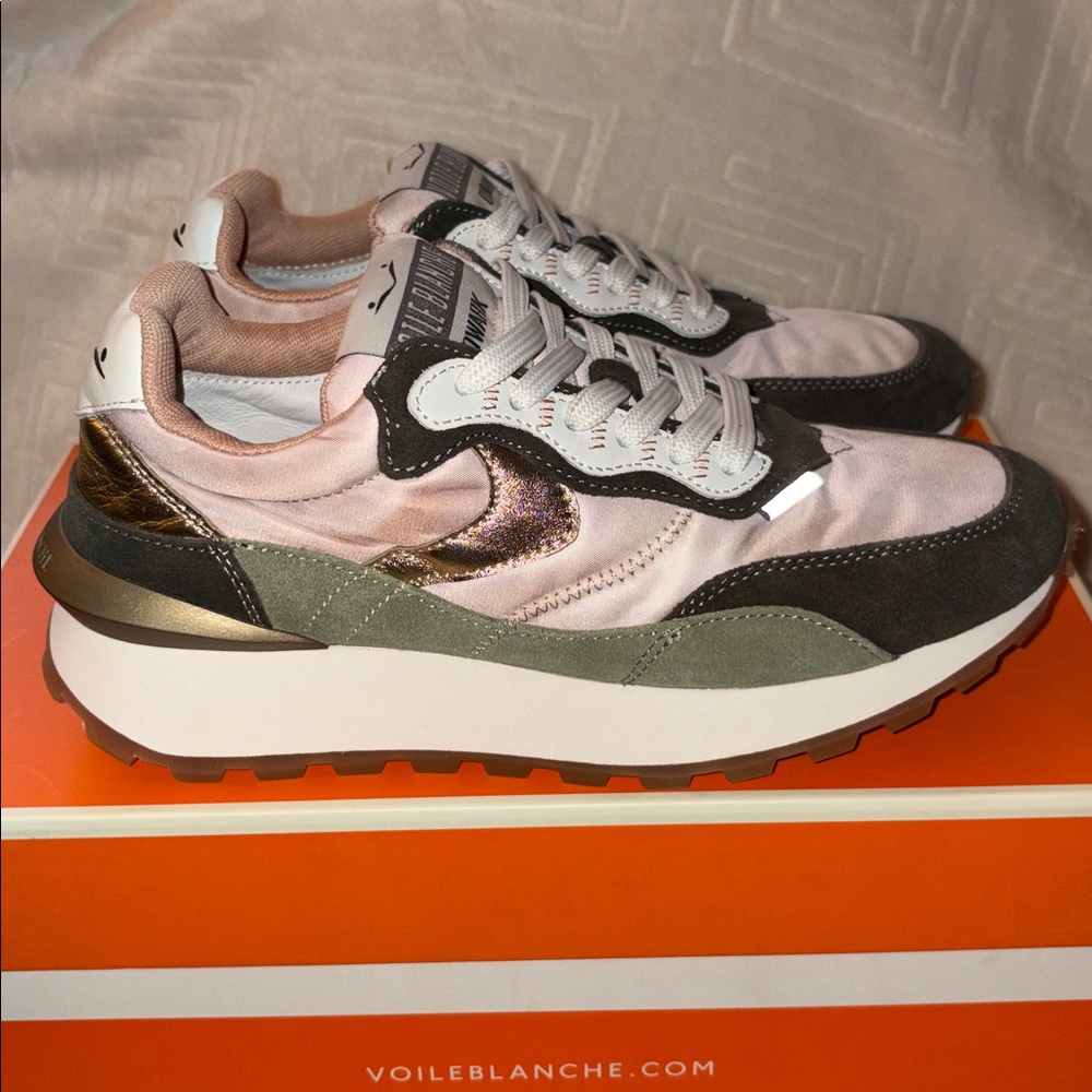 VOILE BLANCHE Qwark Hype Sneaker in Army Green - Picture 11 of 15